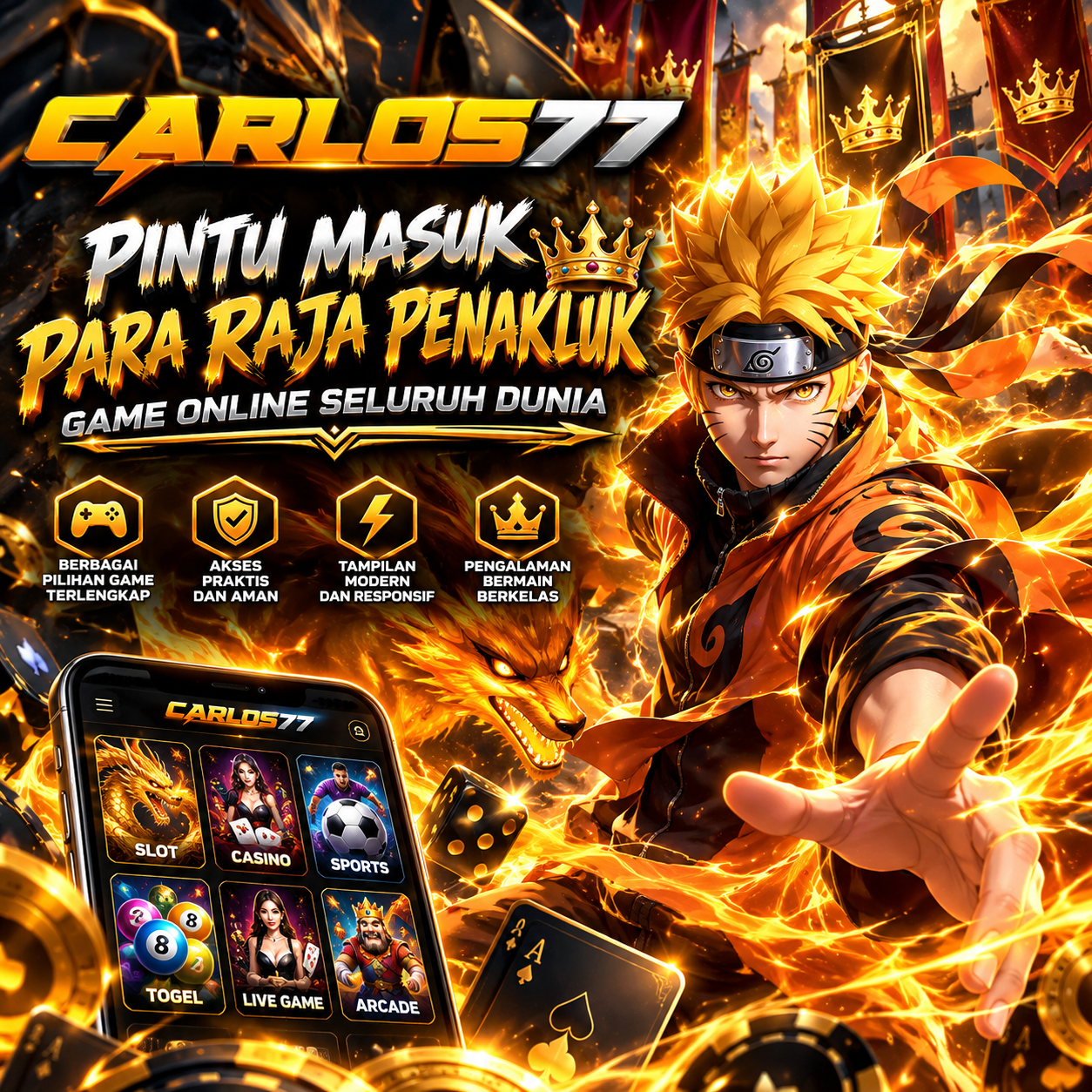 CARLOS77 | Pintu Masuk Para Raja Penakluk Game Online Seluruh Dunia